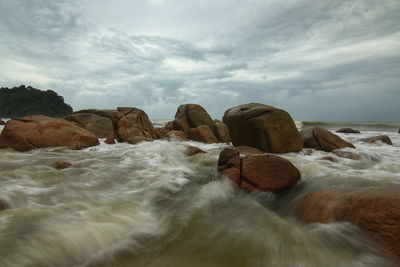 Scenic view of sea against sky