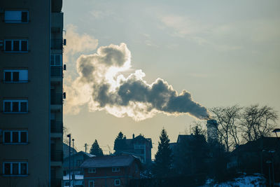 Panoramic view of city against sky