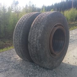 Close-up of tire track