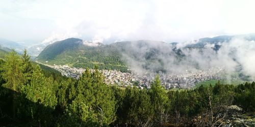 Panoramic view of landscape against sky