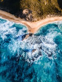 Aerial view of seascape