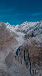 Scenic view of a damaged glacier