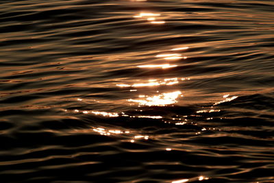 Full frame shot of sea at sunset