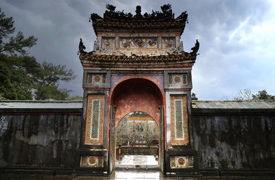 Low angle view of old building