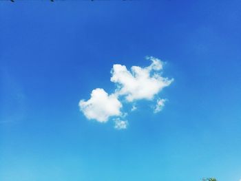 Low angle view of blue sky