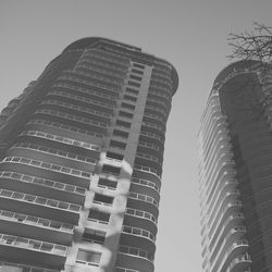 Low angle view of modern building against sky