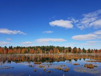 Lake with reflected sky