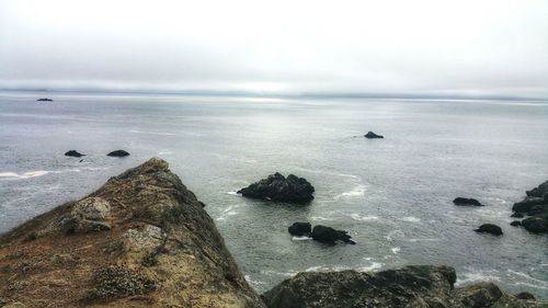 Scenic view of sea against sky