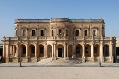 Facade of historical building