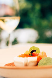 Close-up of drink on table