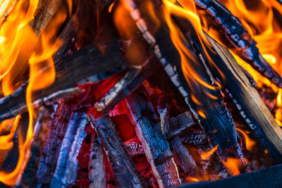 Full frame shot of bonfire
