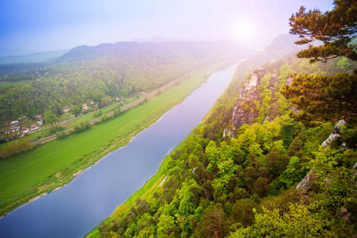Scenic view of landscape against sky