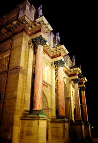Low angle view of illuminated building