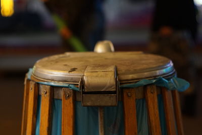 Close-up of musical instrument