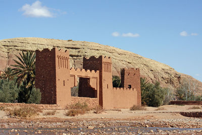 The clay buildings of ait benhaddou in morocco