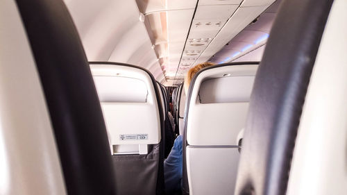 Interior of train