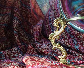 Close-up of fabric on fabric