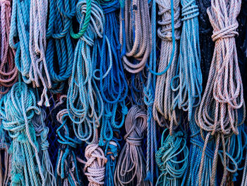 Full frame shot of ropes