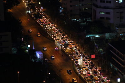 City street at night