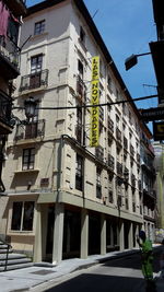 Low angle view of building against sky