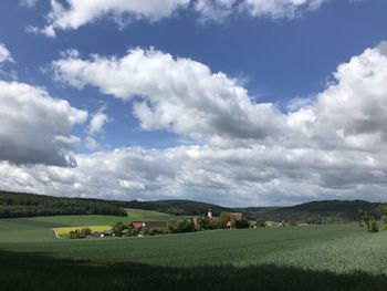 Scenic view of landscape against sky