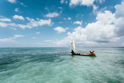 Scenic view of sea against sky