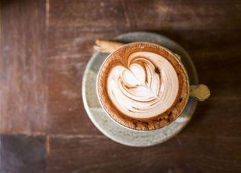 Close-up of coffee on table