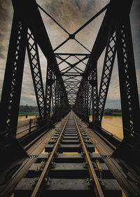 Railway bridge against sky