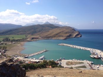 Scenic view of sea against sky