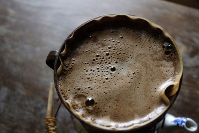 Close-up of drink on table