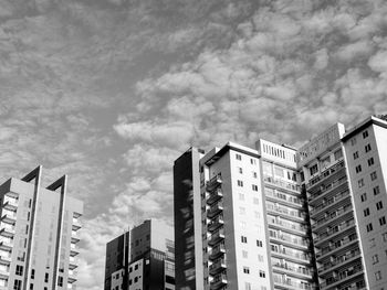 Low angle view of buildings against sky