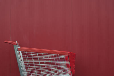 Close-up of red wall