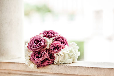 Close-up of rose bouquet