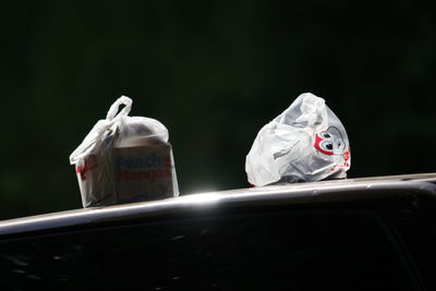 Close-up of a car on the road