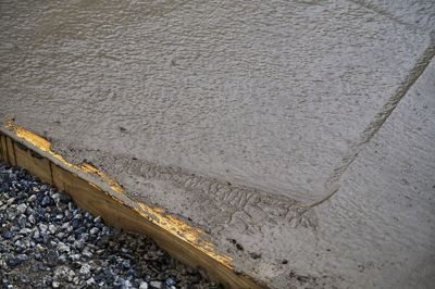 High angle view of wall