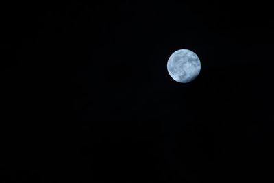 Moon in sky at night