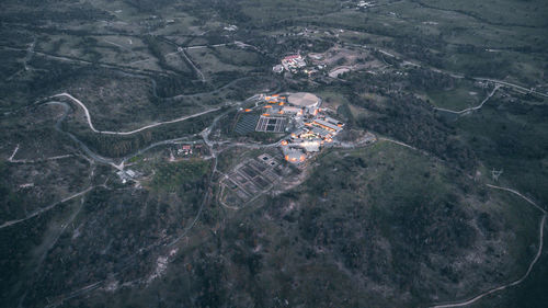 High angle view of sea