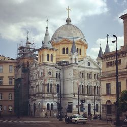 View of cathedral against cloudy sky