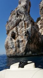 Rocks in sea