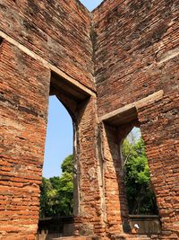 Low angle view of old building