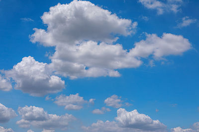Low angle view of clouds in sky