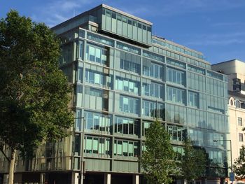 Low angle view of building against sky