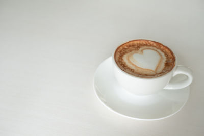 Close-up of coffee on table