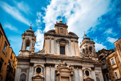 Low angle view of historical building against sky