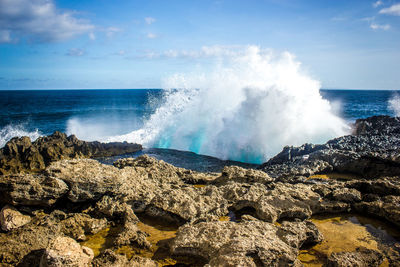 Scenic view of sea against sky