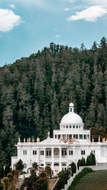 Low angle view of building against sky