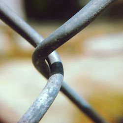 Close-up of rusty chain