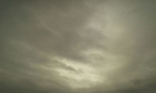 Low angle view of cloudy sky