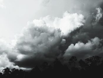 Low angle view of storm clouds in sky