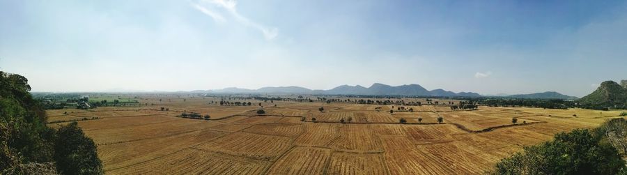 Panoramic view of landscape against sky